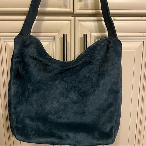 Vintage III State Handbag Medium Split Cowhide Leather Made In Italy Handbag - Picture 8 of 9